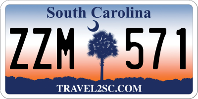 SC license plate ZZM571