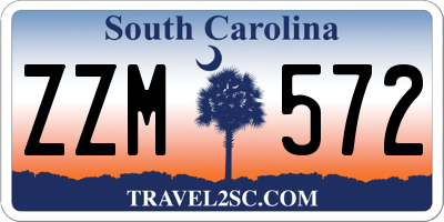 SC license plate ZZM572