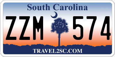 SC license plate ZZM574