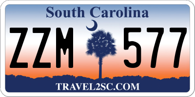 SC license plate ZZM577