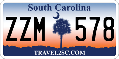 SC license plate ZZM578