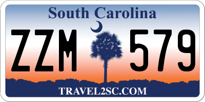 SC license plate ZZM579
