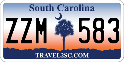 SC license plate ZZM583
