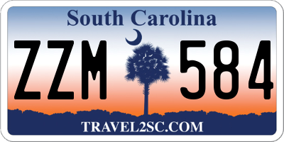 SC license plate ZZM584