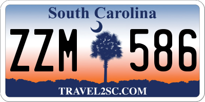 SC license plate ZZM586