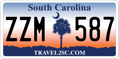 SC license plate ZZM587