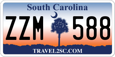 SC license plate ZZM588