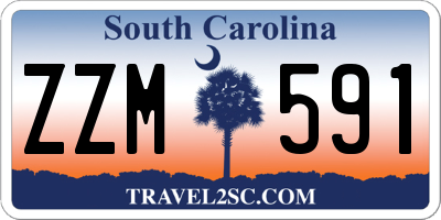 SC license plate ZZM591