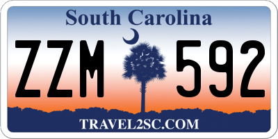 SC license plate ZZM592
