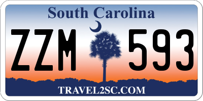 SC license plate ZZM593