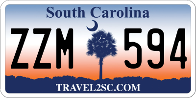 SC license plate ZZM594