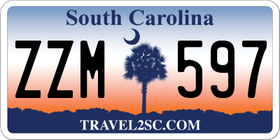 SC license plate ZZM597