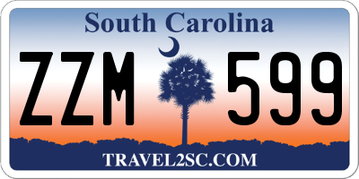 SC license plate ZZM599