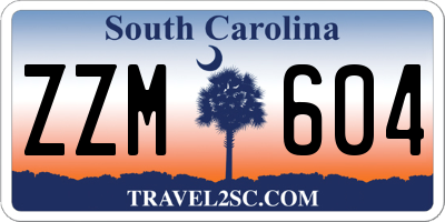 SC license plate ZZM604