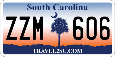 SC license plate ZZM606