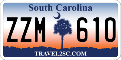 SC license plate ZZM610