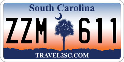 SC license plate ZZM611