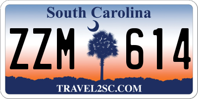 SC license plate ZZM614