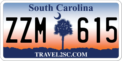 SC license plate ZZM615