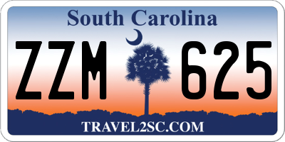 SC license plate ZZM625
