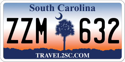 SC license plate ZZM632
