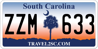 SC license plate ZZM633