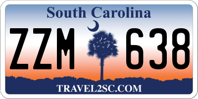 SC license plate ZZM638