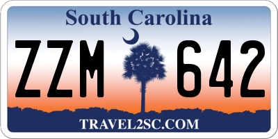 SC license plate ZZM642