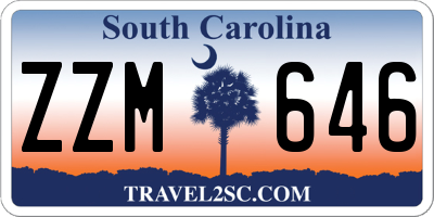SC license plate ZZM646