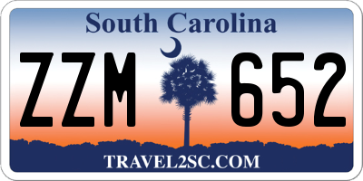 SC license plate ZZM652