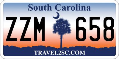 SC license plate ZZM658