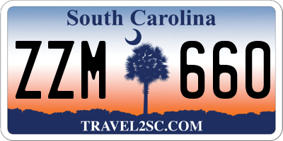 SC license plate ZZM660