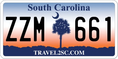 SC license plate ZZM661