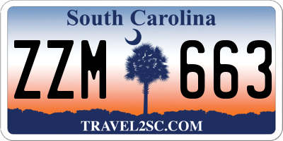 SC license plate ZZM663