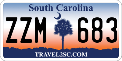 SC license plate ZZM683