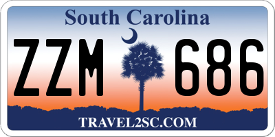 SC license plate ZZM686
