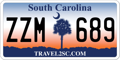 SC license plate ZZM689