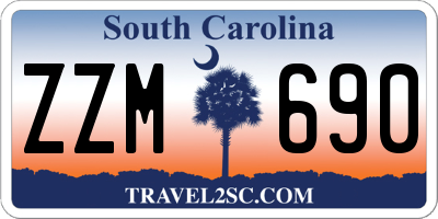 SC license plate ZZM690