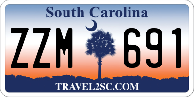 SC license plate ZZM691