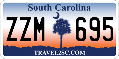 SC license plate ZZM695