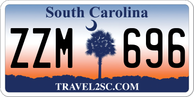 SC license plate ZZM696
