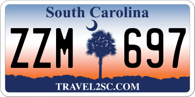 SC license plate ZZM697