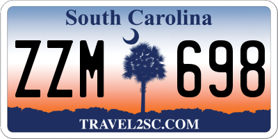SC license plate ZZM698