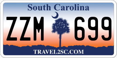 SC license plate ZZM699