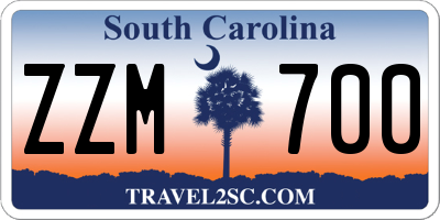 SC license plate ZZM700