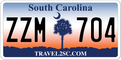 SC license plate ZZM704