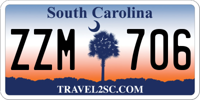 SC license plate ZZM706