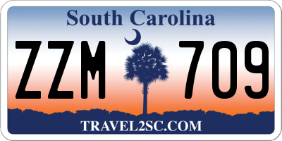 SC license plate ZZM709