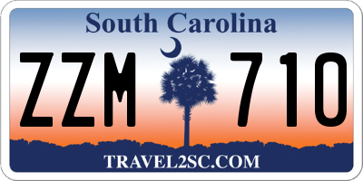 SC license plate ZZM710