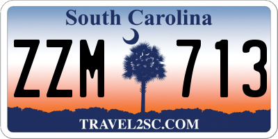 SC license plate ZZM713